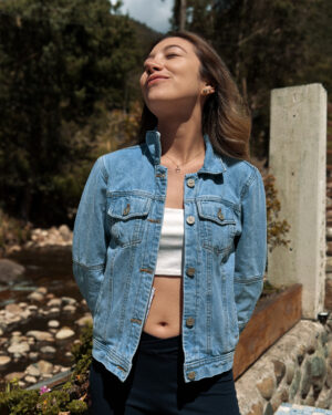 denim jacket celeste